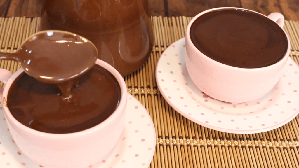 chocolate quente cremoso