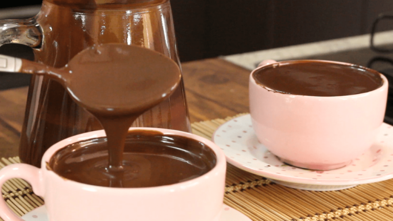 chocolate quente cremoso
