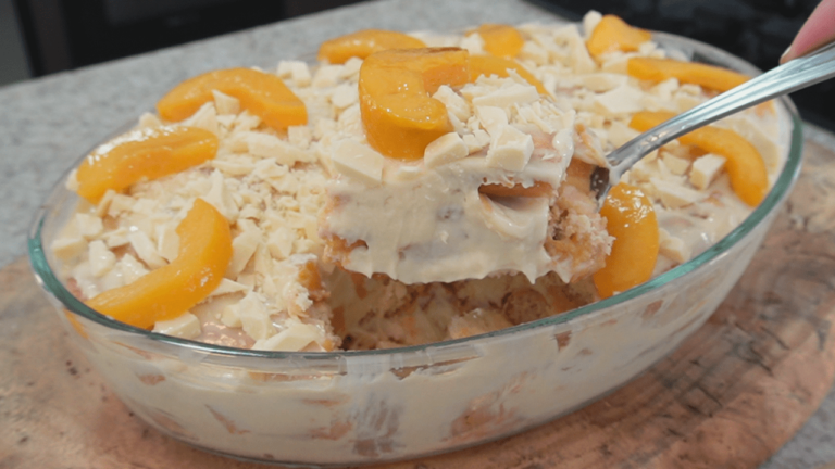 gelado de pessego