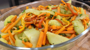 salada de chuchu com cenoura